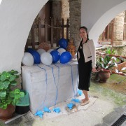 Decor botez baloane tiul